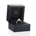 Ovaline - Moissanite Ring with Minimalistic Side Stones Ovaline - Moissanite Ring with Minimalistic Side Stones