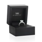 Ovaline - Moissanite Ring with Minimalistic Side Stones Ovaline - Moissanite Ring with Minimalistic Side Stones
