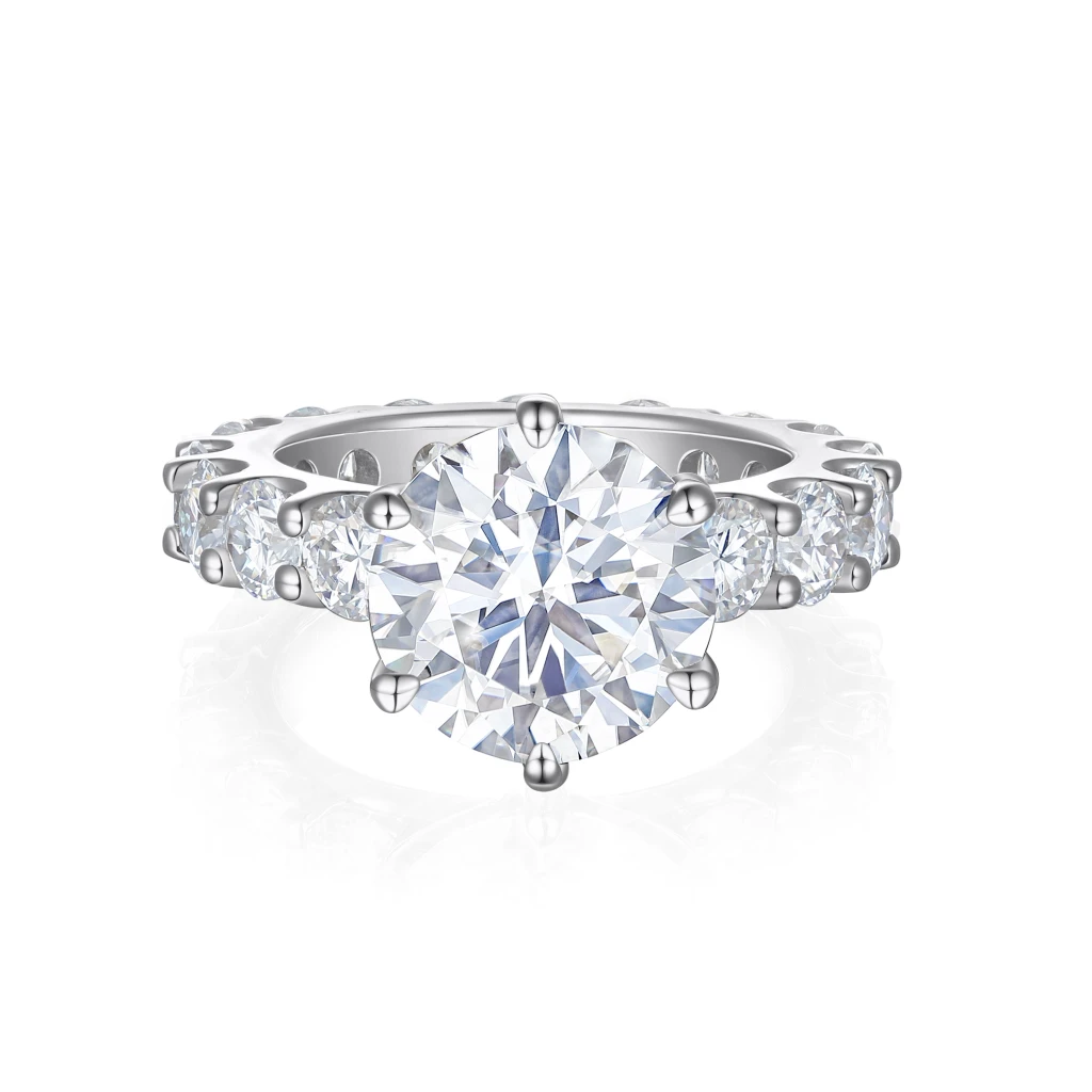 Solstice - Grand Eternity Moissanite Engagement Ring
