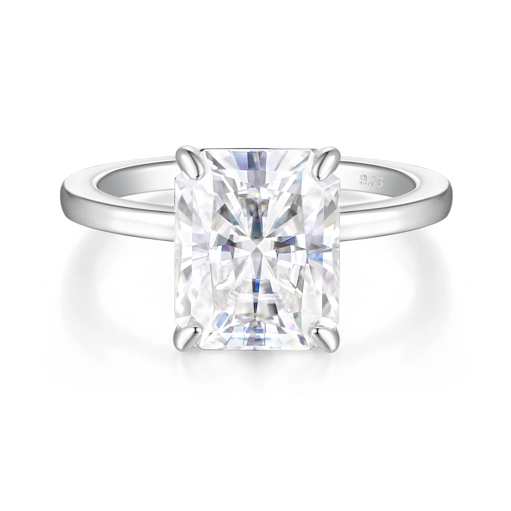 Radiana - Radiant Solitaire Moissanite Ring