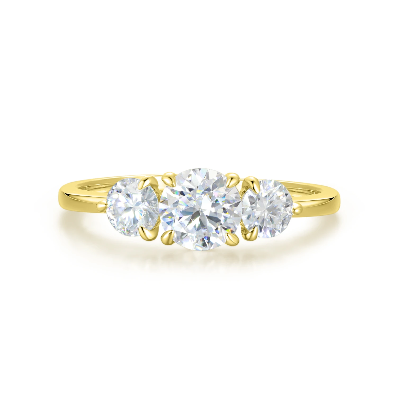 Aventine - Triple Moissanite Ring | My Moissanite Aventine - Triple Moissanite Ring | My Moissanite