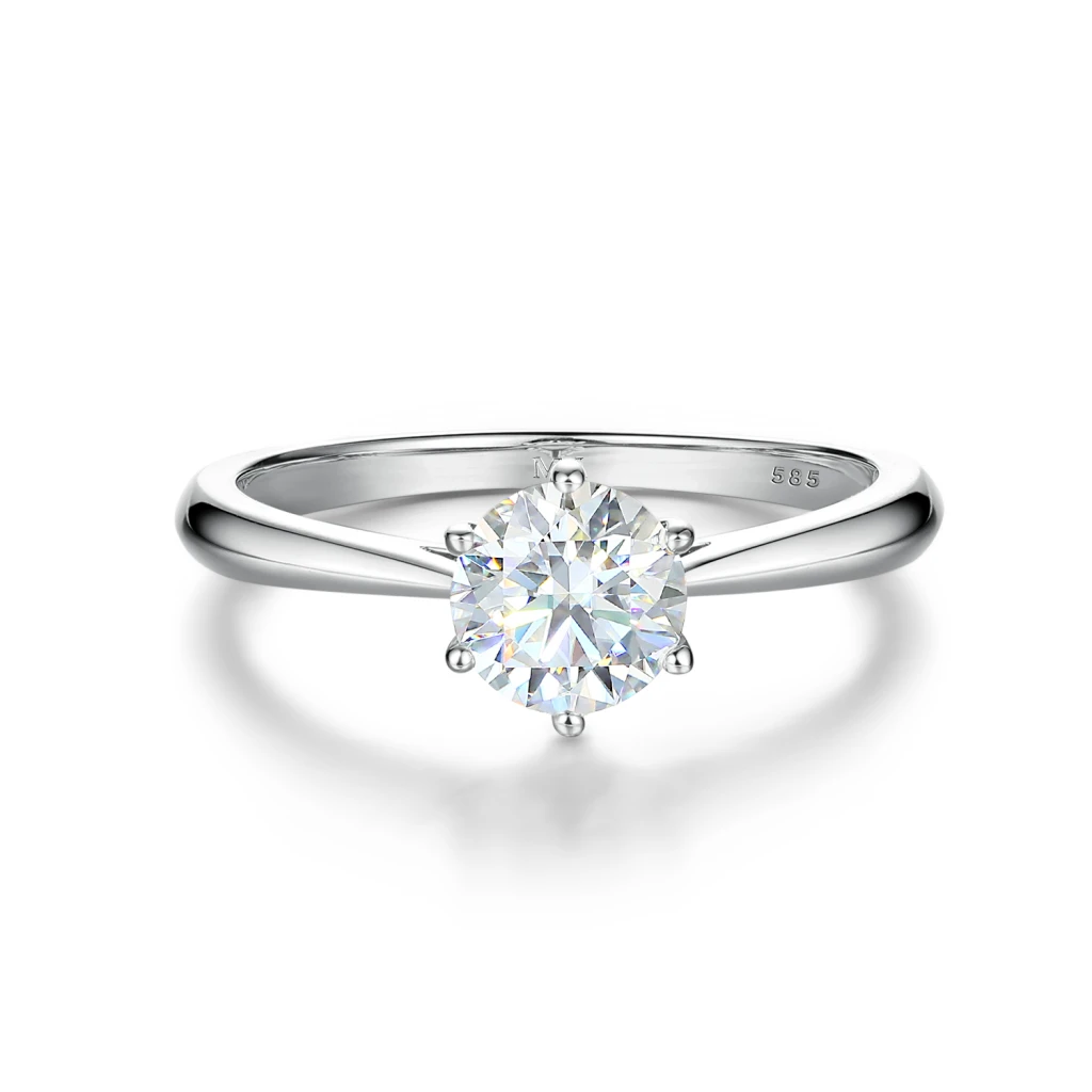 Ella - Solitaire Moissanite Engagement Ring