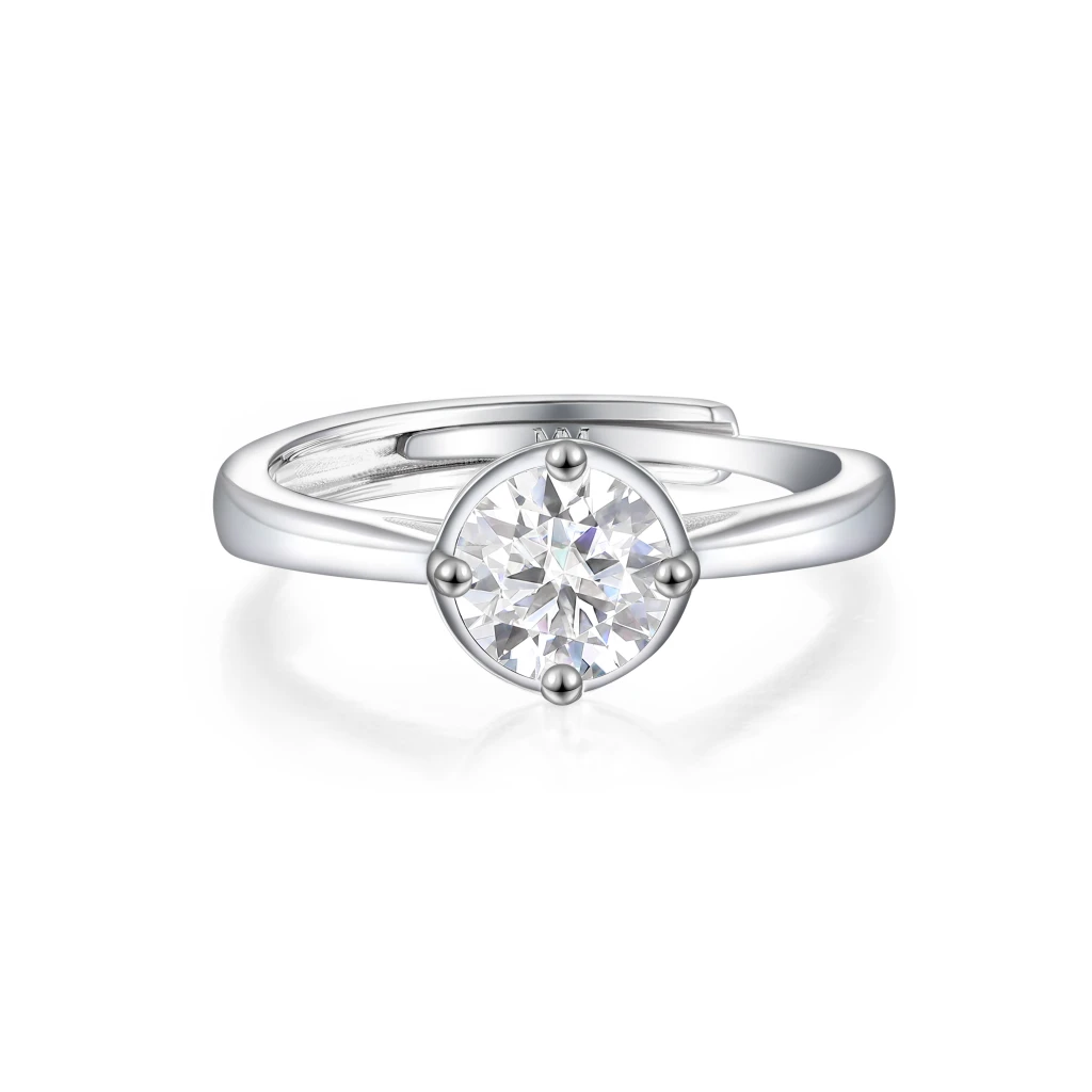 Unum - Adjustable Solitaire Moissanite Ring