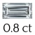 0.8 carat (2x10 mm)