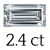 2.4 carat (4x20 mm)