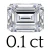 0.1 carat (2*3 mm)