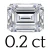 0.2 carat (2.5*4 mm)