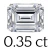 0.35 carat (3*5 mm)