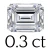 0.3 carat (3*4 mm)