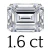 1.6 carat (5.5*8 mm)