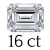 16 carat (13*15 mm)
