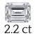 2.2 carat (6*9 mm)