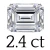 2.4 carat (6*10 mm)