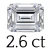 2.6 carat (6.5*9.5 mm)