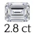 2.8 carat (6.75*9.75 mm)