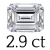 2.9 carat (7*10 mm)