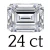 24 carat (14.5*17mm)