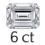6 carat (9*13 mm)