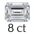 8 carat (10*14 mm)