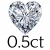 0.5 carat (5 mm)
