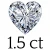 1.5 carat (7.5 mm)