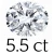 5.5 carat (9*12 mm)