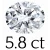 5.8 carat (10*12 mm)