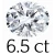6.5 carat (10*13 mm)