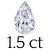 1.5 carat (6*9 mm)