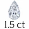 1.5 carat (6*9 mm) 