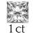 1 carat (5.5*5.5 mm)