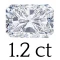 1.2 carat (5*7 mm) 