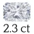 2.3 carat (6.5*8.5 mm)