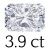 3.9 carat  (8*10 mm)