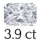 3.9 carat  (8*10 mm) 