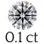 0.1 carat (3 mm)