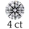 4 carat (10 mm) 