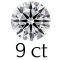 9 carat (13.5 mm) 