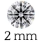 0.035 carat (2 mm) 
