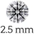 0.065 carat (2.5 mm)