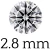 0.085 carat (2.8 mm)