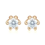 Zephyra - Elegant Screwback Moissanite Stud Earrings Zephyra - Elegant Screwback Moissanite Stud Earrings