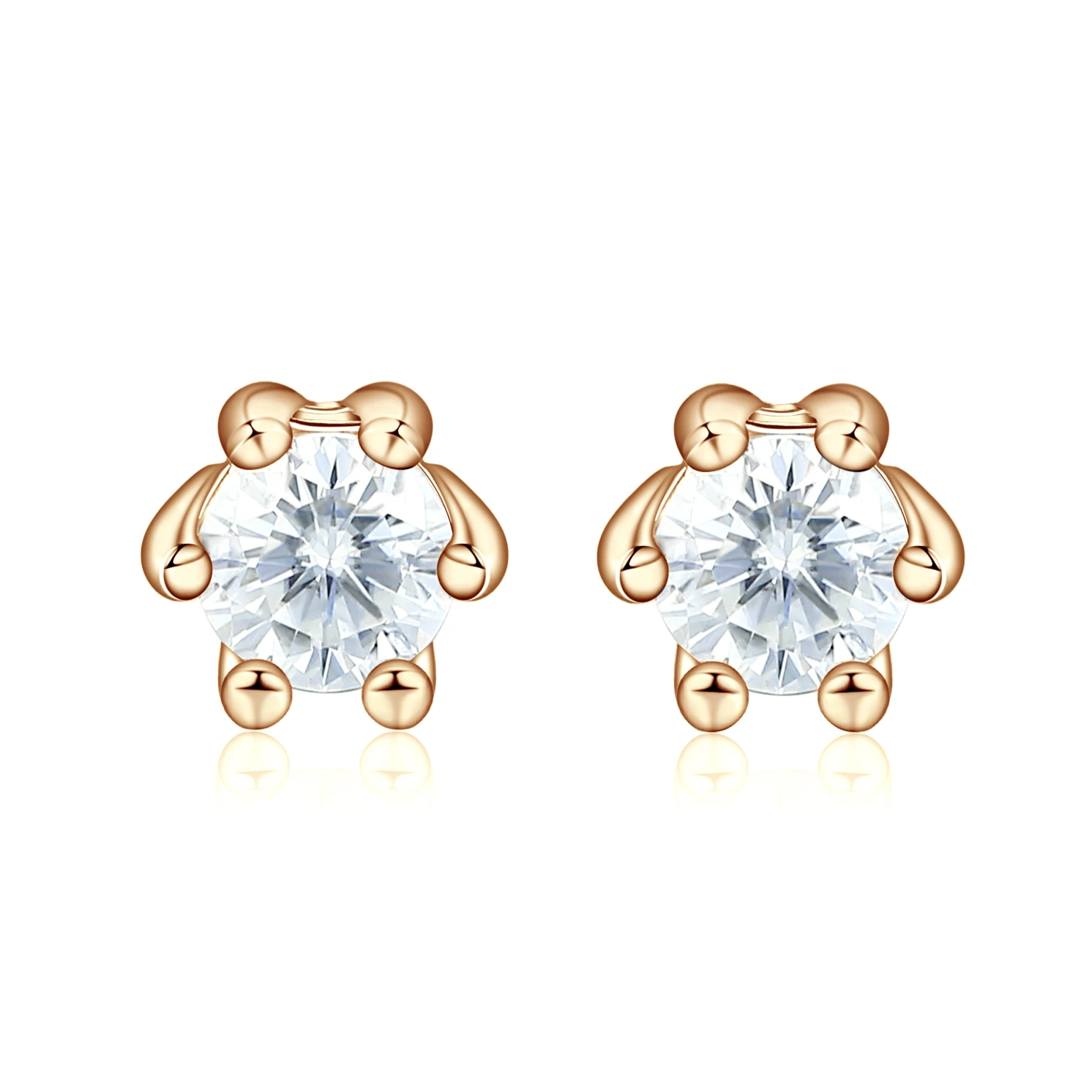 Zephyra - Elegant Screwback Moissanite Stud Earrings Zephyra - Elegant Screwback Moissanite Stud Earrings