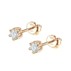 Zephyra - Elegant Screwback Moissanite Stud Earrings Zephyra - Elegant Screwback Moissanite Stud Earrings