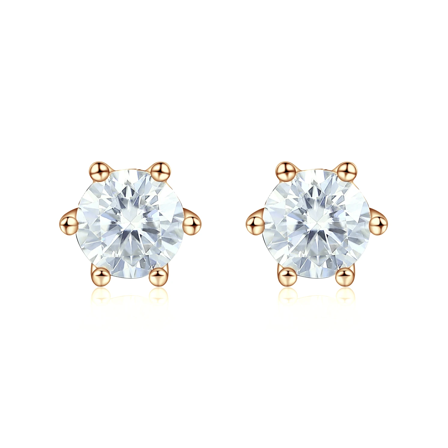 Zephyra - Elegant Screwback Moissanite Stud Earrings Zephyra - Elegant Screwback Moissanite Stud Earrings