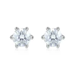 Zephyra - Elegant Screwback Moissanite Stud Earrings Zephyra - Elegant Screwback Moissanite Stud Earrings