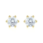 Zephyra - Elegant Screwback Moissanite Stud Earrings Zephyra - Elegant Screwback Moissanite Stud Earrings