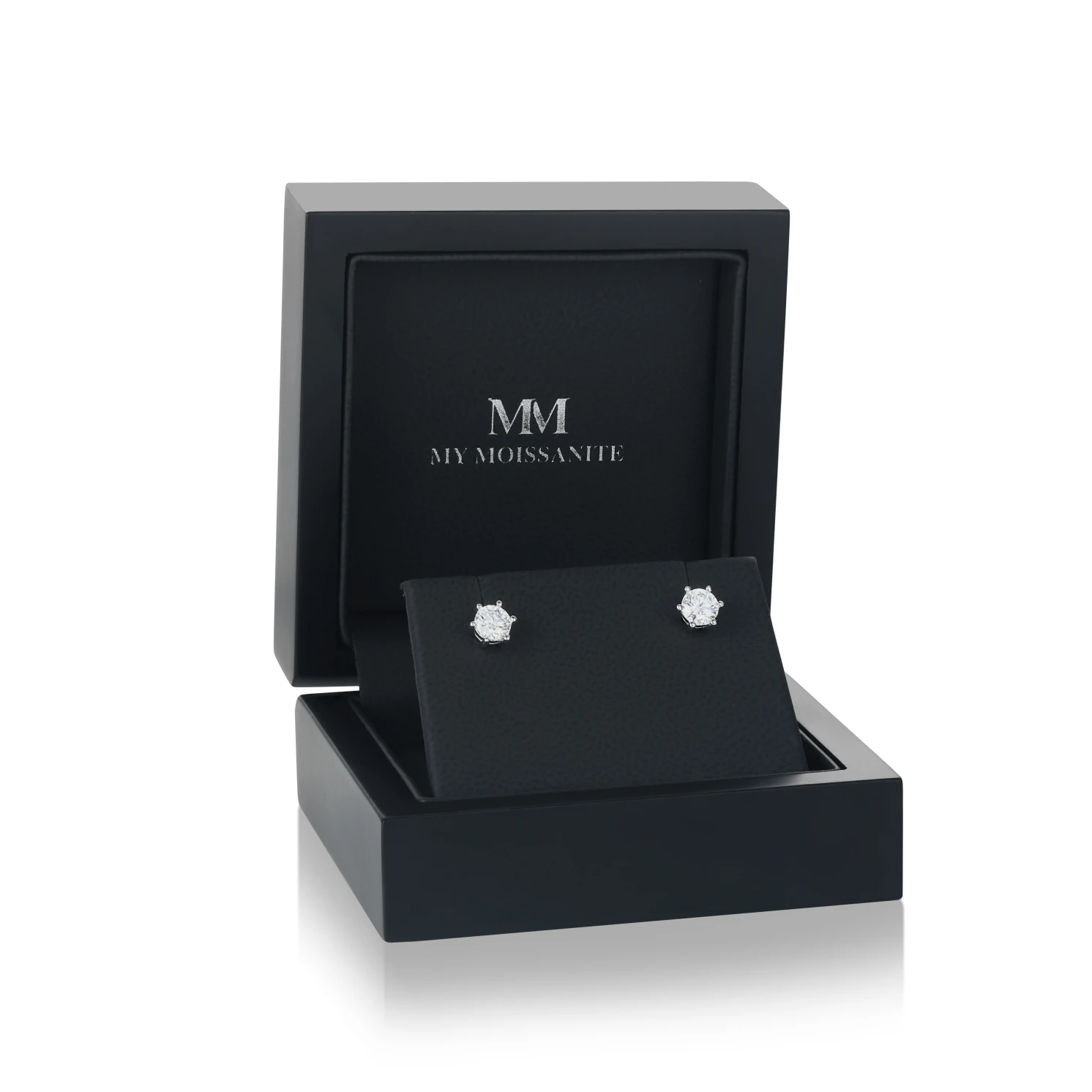 Zephyra - Elegant Screwback Moissanite Stud Earrings Zephyra - Elegant Screwback Moissanite Stud Earrings