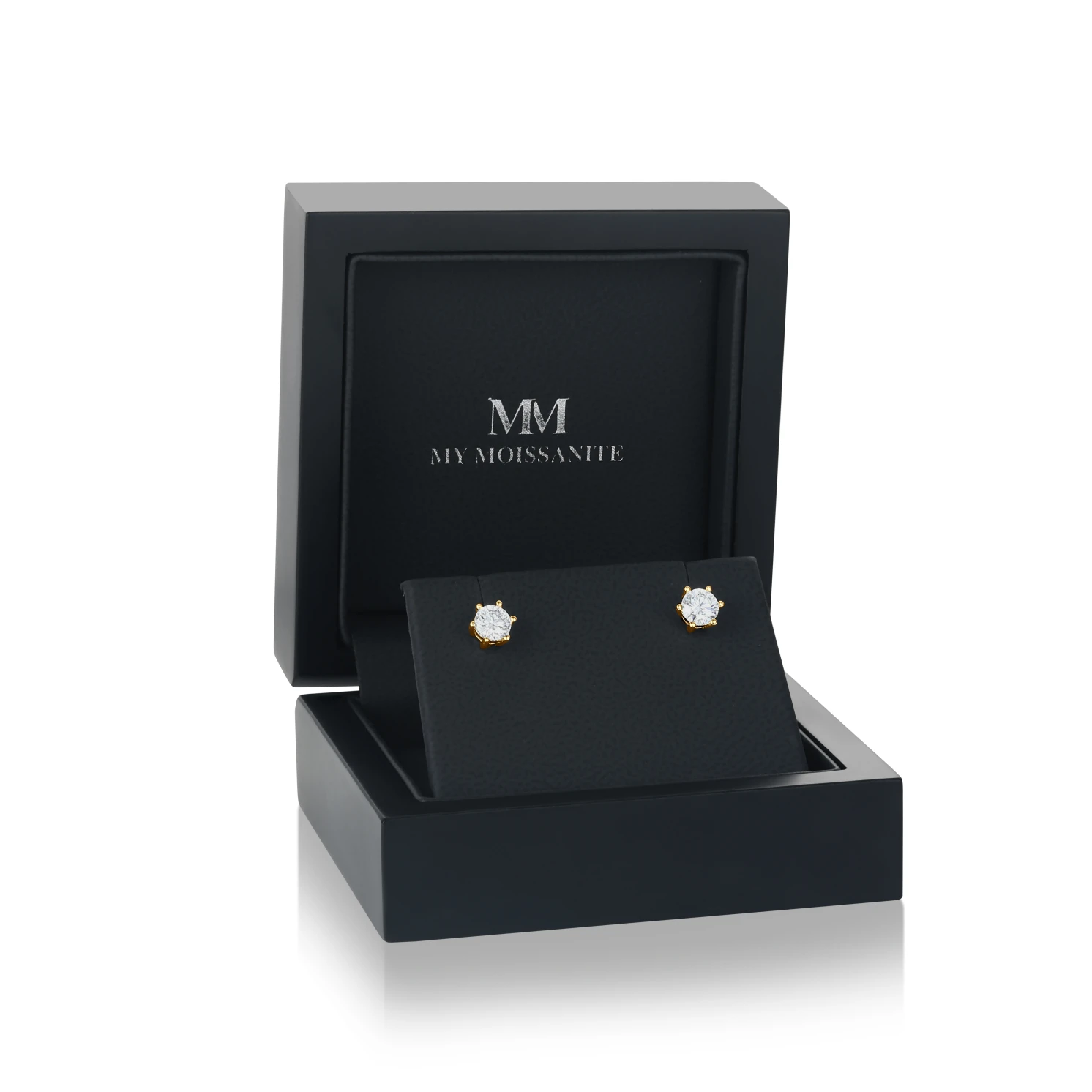 Zephyra - Elegant Screwback Moissanite Stud Earrings Zephyra - Elegant Screwback Moissanite Stud Earrings