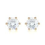 Zephyra - Elegant Screwback Moissanite Stud Earrings Zephyra - Elegant Screwback Moissanite Stud Earrings